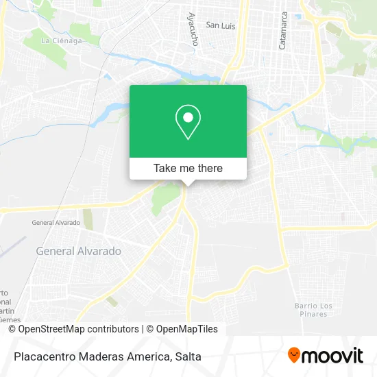 Placacentro Maderas America map
