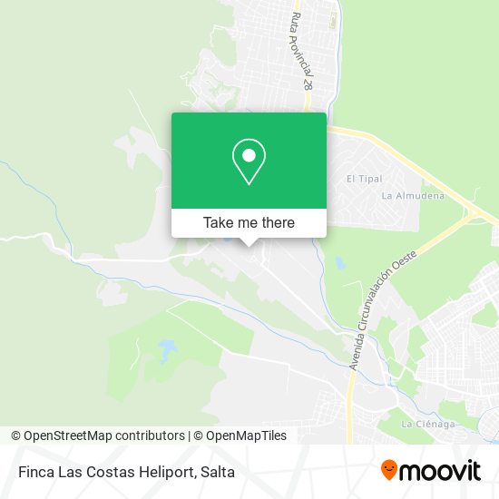 Mapa de Finca Las Costas Heliport