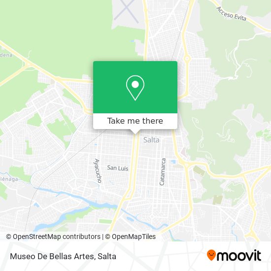 Mapa de Museo De Bellas Artes