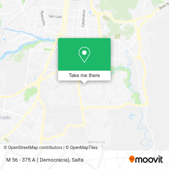 M 56 - 375 A ( Democracia) map