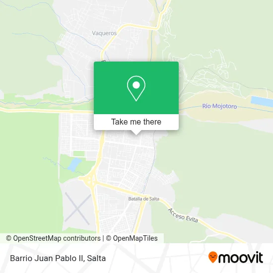 Barrio Juan Pablo II map