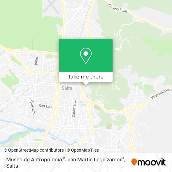 Museo de Antropología "Juan Martin Leguizamon" map