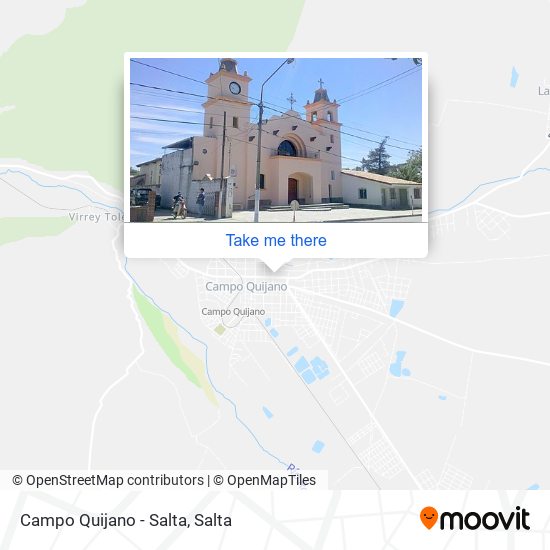 Campo Quijano - Salta map