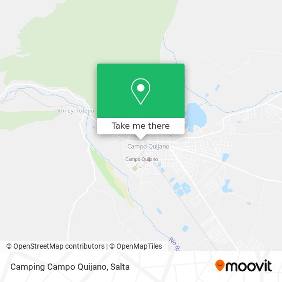 Camping Campo Quijano map