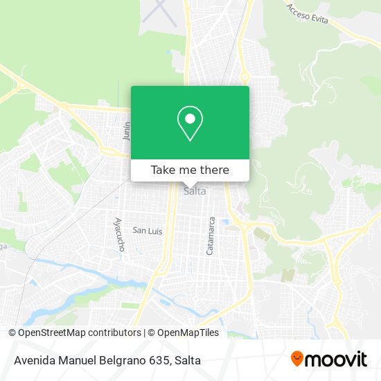 Avenida Manuel Belgrano 635 map