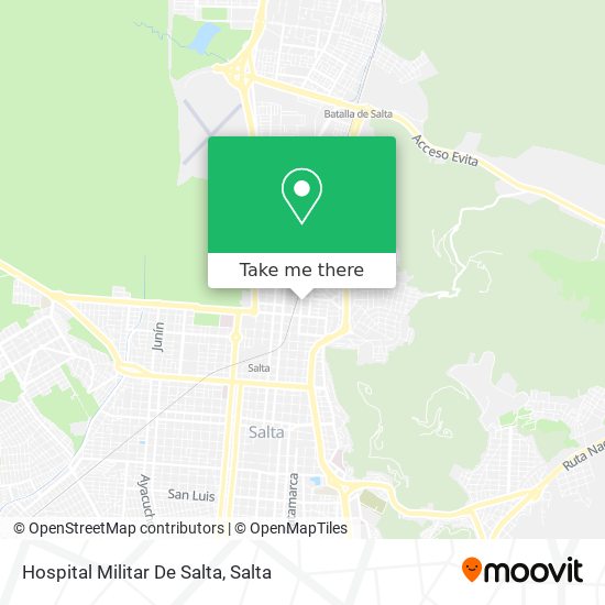 Hospital Militar De Salta map
