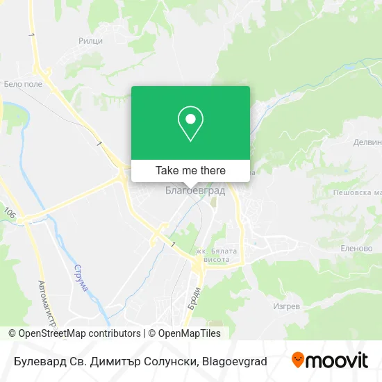 Карта Булевард Св. Димитър Солунски