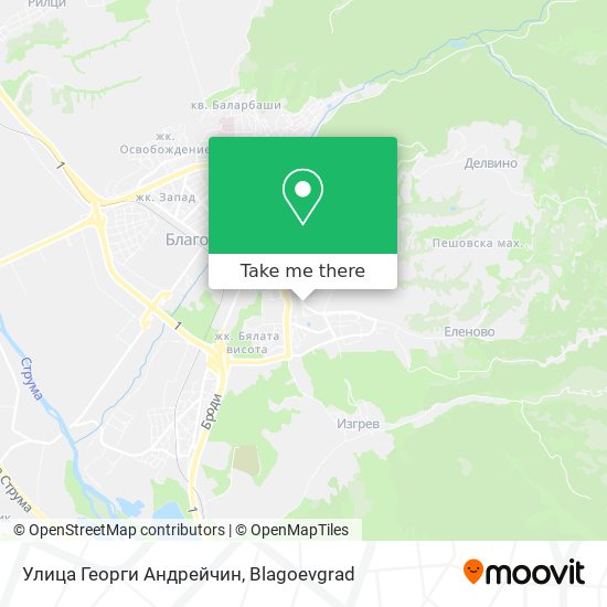 Улица Георги Андрейчин map