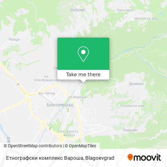 Карта Етнографски комплекс Вароша