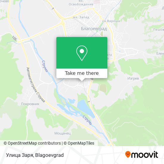 Улица Заря map