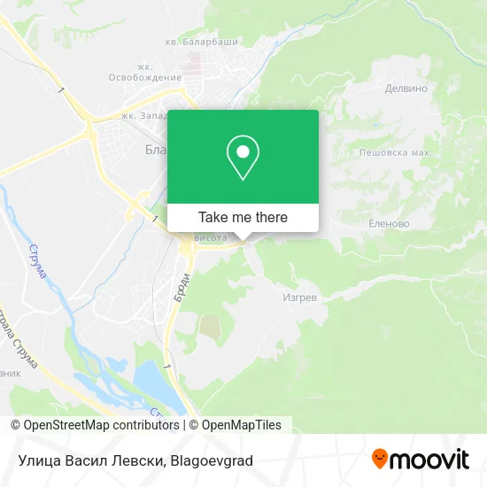 Карта Улица Васил Левски