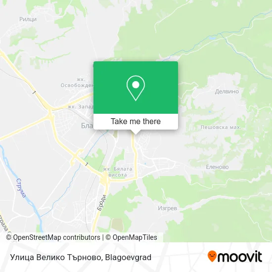 Карта Улица Велико Търново