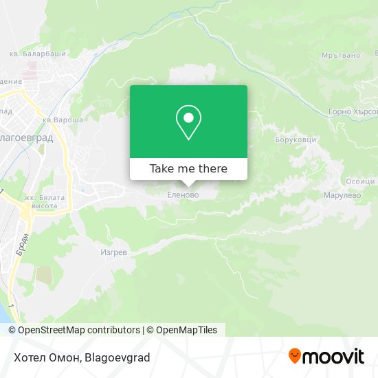 Хотел Омон map