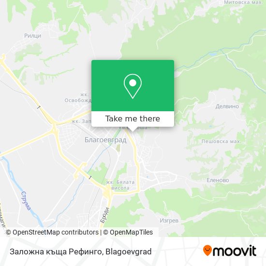 Заложна къща Рефинго map