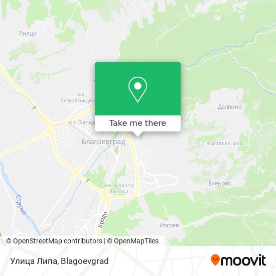 Улица Липа map