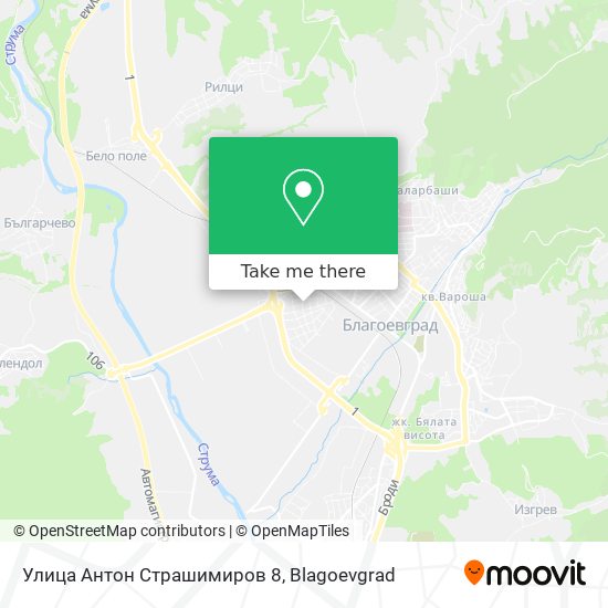 Улица Антон Страшимиров 8 map