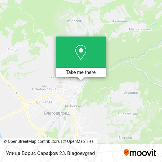 Карта Улица Борис Сарафов 23