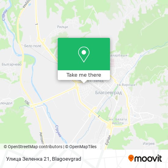 Улица Зеленка 21 map