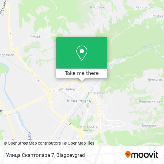 Улица Скаптопара 7 map