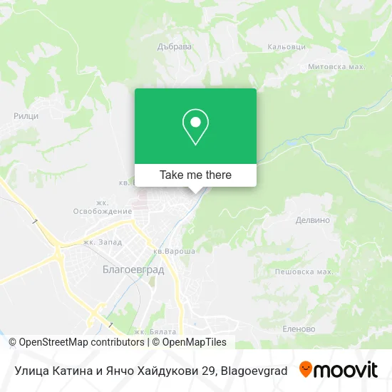 Карта Улица Катина и Янчо Хайдукови 29