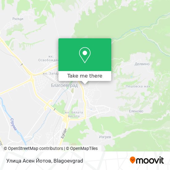 Улица Асен Йотов map