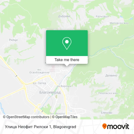 Карта Улица Неофит Рилски 1