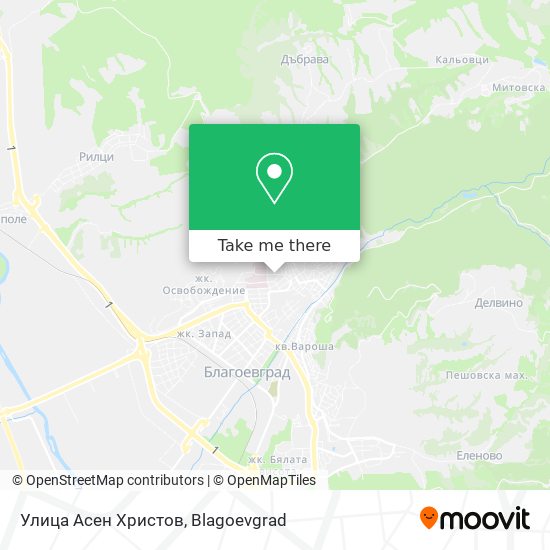 Улица Асен Христов map