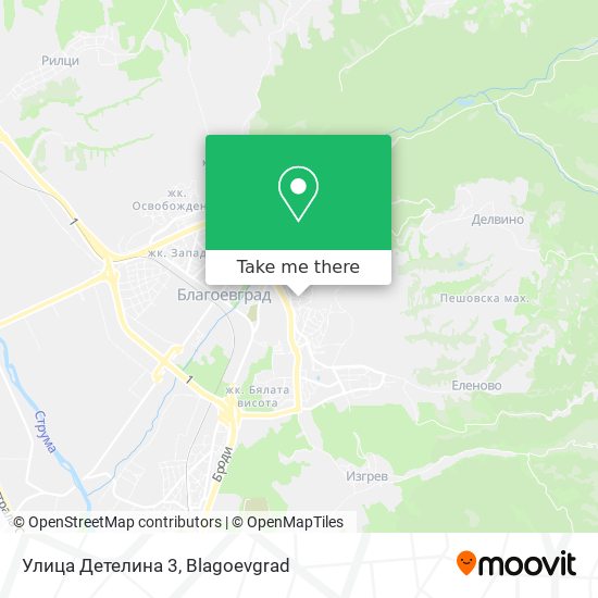 Улица Детелина 3 map