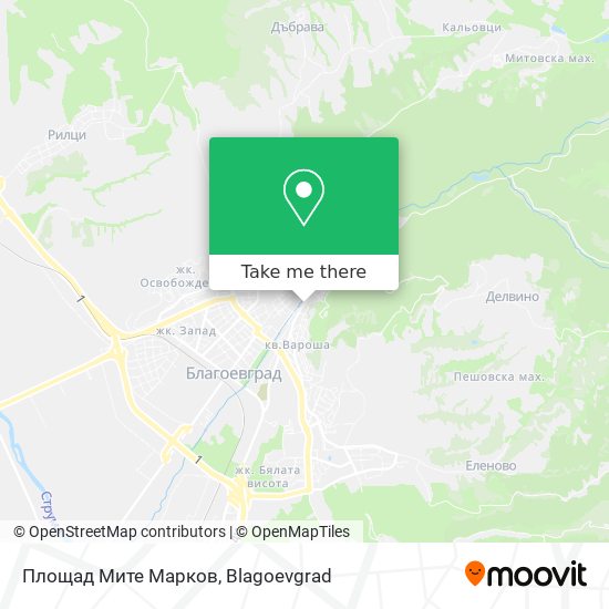 Площад Мите Марков map