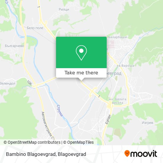 Bambino Blagoevgrad map