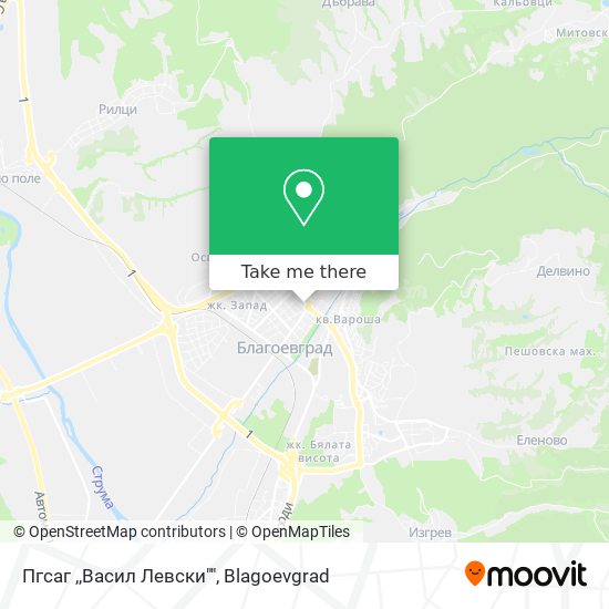 Пгсаг ,,Васил Левски"" map