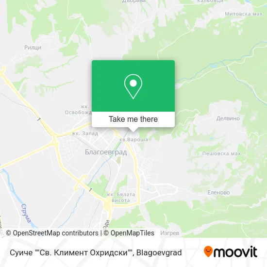 Карта Суиче ""Св. Климент Охридски""