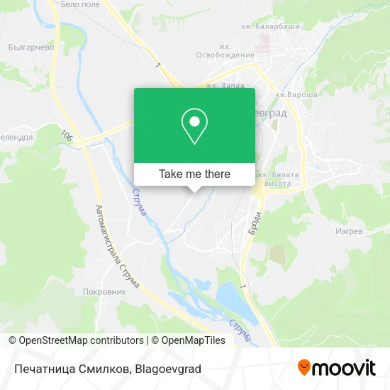 Печатница Смилков map