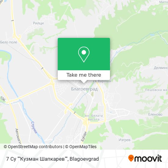 7 Су ""Кузман Шапкарев"" map