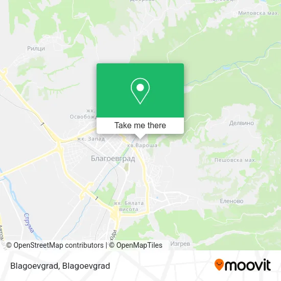 Карта Blagoevgrad