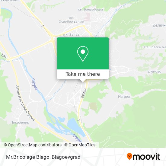 Mr.Bricolage Blago map