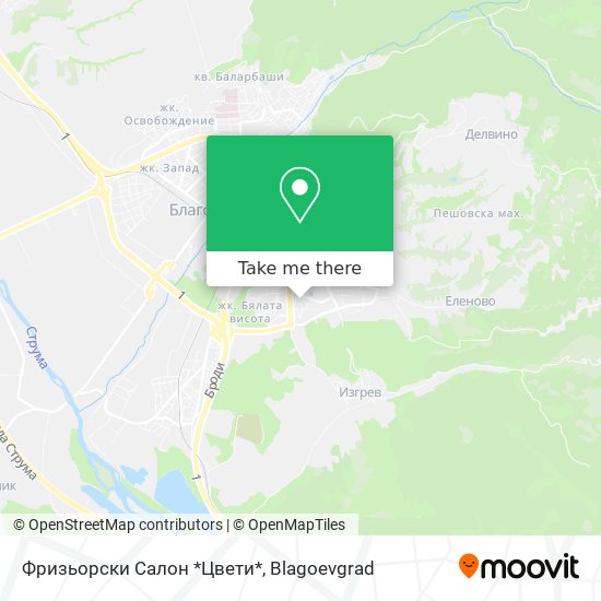 Фризьорски Салон *Цвети* map