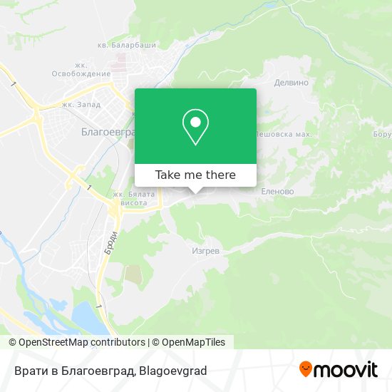 Врати в Благоевград map