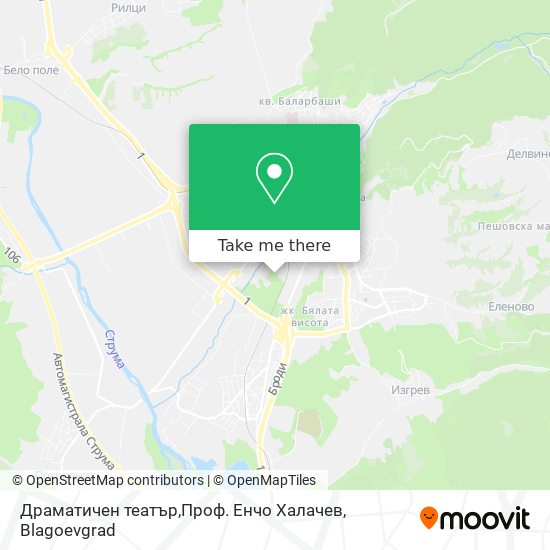 Карта Драматичен театър,Проф. Енчо Халачев