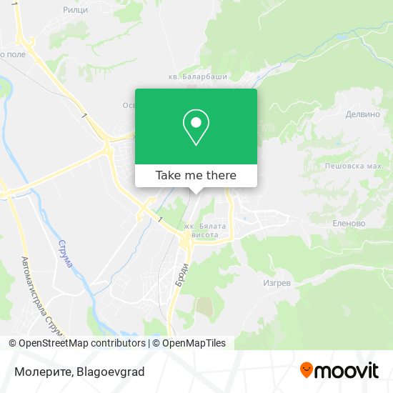 Карта Молерите