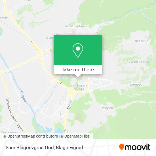 Карта Sam Blagoevgrad Ood