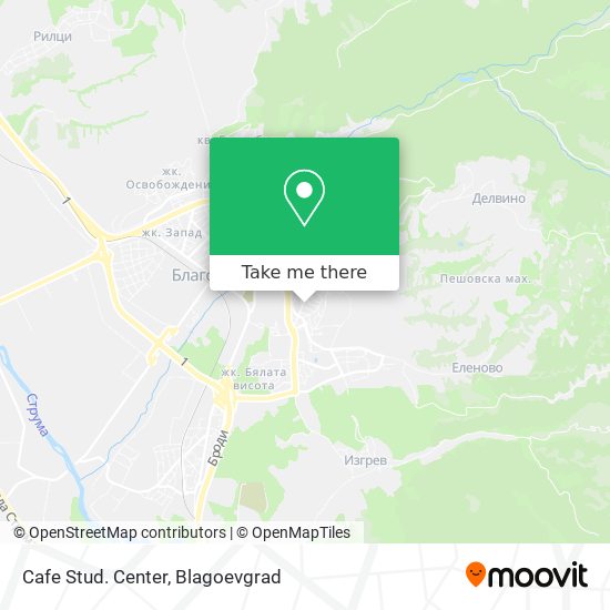 Карта Cafe Stud. Center