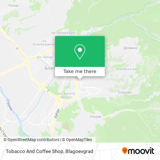 Tobacco And Coffee Shop map