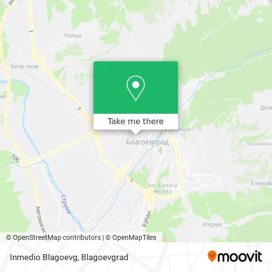 Карта Inmedio Blagoevg