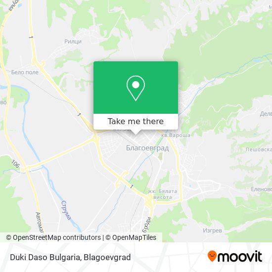 Duki Daso Bulgaria map
