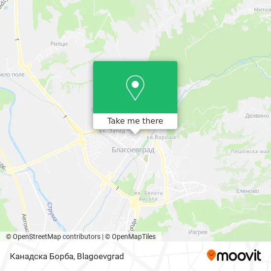 Карта Канадска Борба