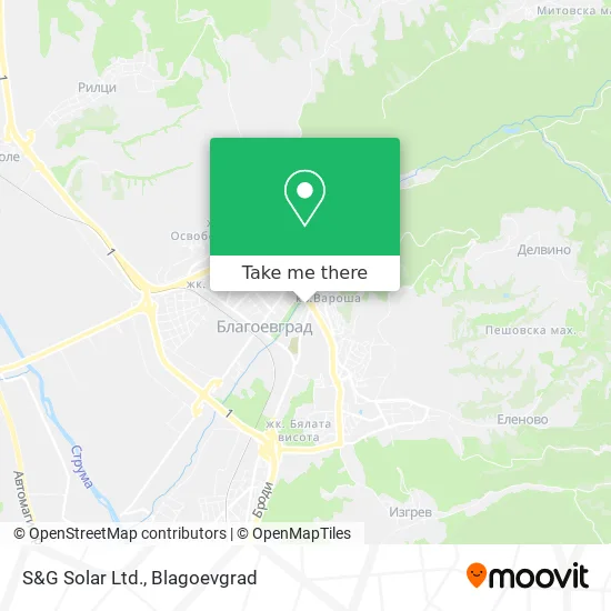 Карта S&G Solar Ltd.