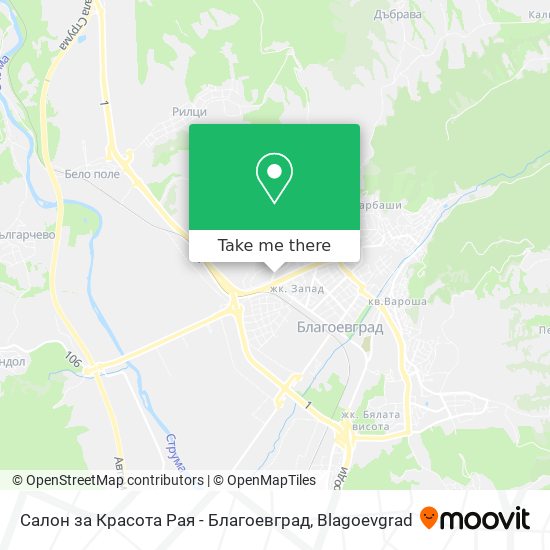 Салон за Красота Рая - Благоевград map