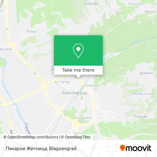 Карта Пекарни Житница