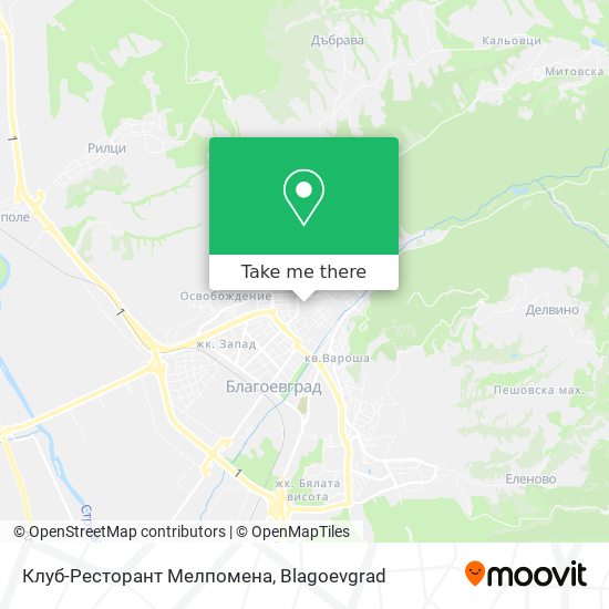Клуб-Ресторант Мелпомена map